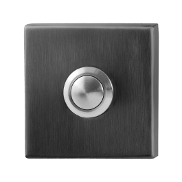 Doorbell with stainless steel button GPF9827.02 square 50x50x8 mm satin  stainless steel