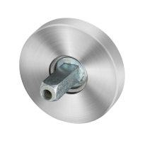 GPF1100.00.400 Rose 50x8mm satin stainless steel with welded knob fastener