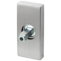 GPF1100.01.400 Rose 70x32x10mm satin stainless steel with welded knob fastener
