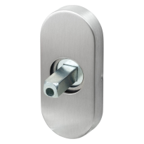 GPF1100.04.400 Rose 70x32x10mm satin stainless steel with welded knob fastener