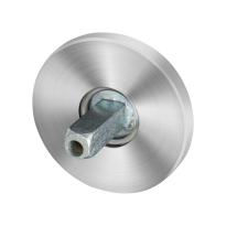 GPF1100.05.400 Rose 50x6mm satin stainless steel with welded knob fastener