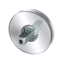 GPF1100.40.400 Rose 50x8mm polished stainless steel with welded knob fastener
