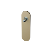 GPF1110.A4 short backplate rounded Champagne blend with welded knob fastener