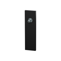 GPF1115.61 short backplate rectangular black with welded knob fastener