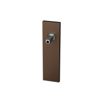 GPF1115.A2 short backplate rectangular Bronze blend with welded knob fastener
