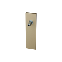 GPF1115.A4 short backplate rectangular Champagne blend with welded knob fastener