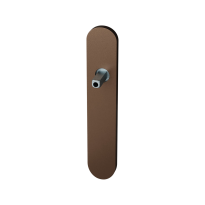 GPF1120.A2 long backplate rounded Bronze blend with welded knob fastener
