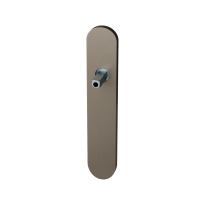 GPF1120.A3 long backplate rounded Mocca blend with welded knob fastener
