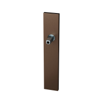 GPF1125.A2 long backplate rectangular Bronze blend with welded knob fastener