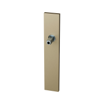 GPF1125.A4 long backplate rectangular Champagne blend with welded knob fastener