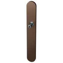 GPF1170.A2 long backplate XL rounded Bronze blend with welded knob fastener