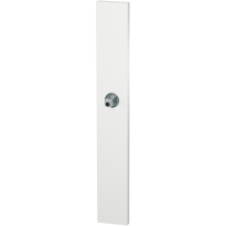 GPF1175.62 long backplate XL rectangular white with welded knob fastener