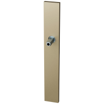 GPF1175.A4 long backplate XL rectangular Champagne blend with welded knob fastener