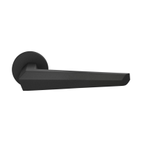 GPF3112.61.00 black Rua door handle on rose 50x8mm