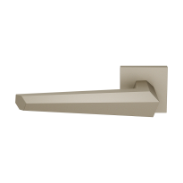 GPF3112.A4.02L Rua door handle on rose pointing left 50x8mm