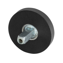 GPF8100.00.400 Rose 50x8mm black with welded knob fastener