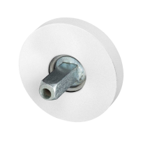 GPF8100.40.400 Rose 50x8mm white with welded knob fastener