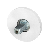 GPF8100.45.400 Rose 50x6mm white with welded knob fastener