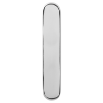 Long backplate GPF1200.60 polished stainless steel
