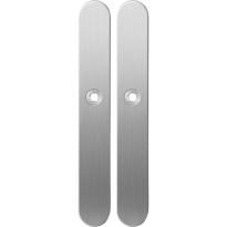 Long backplate XL GPF1100.70 satin stainless steel
