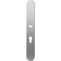 Long backplate XL GPF1100.70L 55PZ left handed satin stainless steel