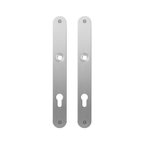 Flat backplate GPF1100.23 85PZ satin stainless steel