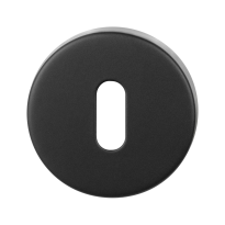 Keyhole escutcheon 53x10 mm black