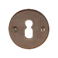 Keyhole escutcheon FB711 tonda 50mm rust