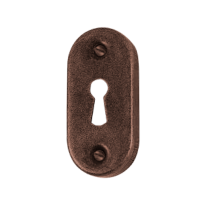 Keyhole escutcheon FB738 scatolata 34x70mm rust