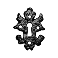 Keyhole escutcheon KP1064 82x60mm wrought iron black