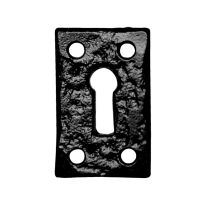 Keyhole escutcheon KP1502 46x30mm wrought iron black