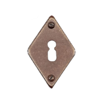 Keyhole escutcheon FB716 rombo 45x70mm rust